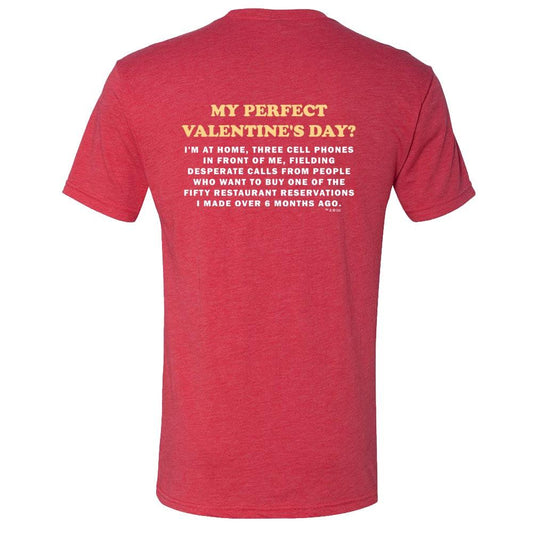 The Office Dwight's Perfect Valentine's Day Men's Tri-Blend Short Sleeve T-Shirt