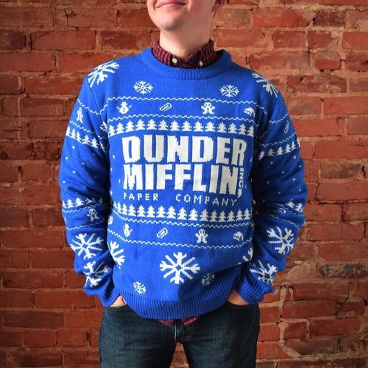 The Office Dunder Mifflin Ugly Christmas Sweater-0