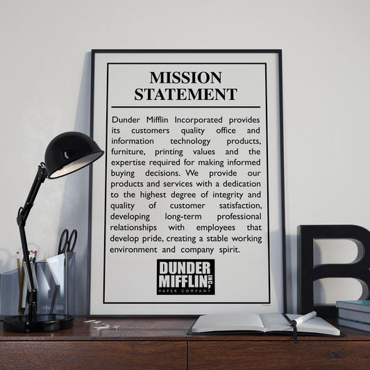 The Office Dunder Mifflin Mission Statement Poster-1