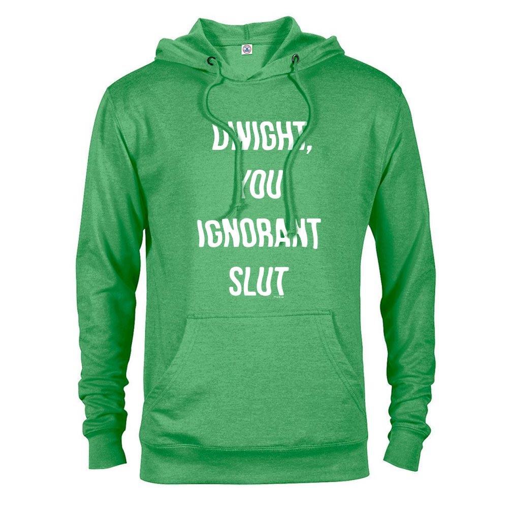The Office Dwight You Ignorant Slut St. Patrick's Day Lightweight Hooded Sweatshirt