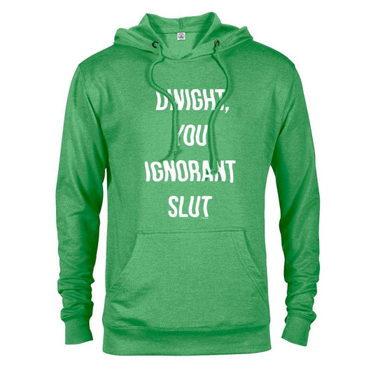 The Office Dwight You Ignorant Slut St. Patrick's Day Lightweight Hooded Sweatshirt