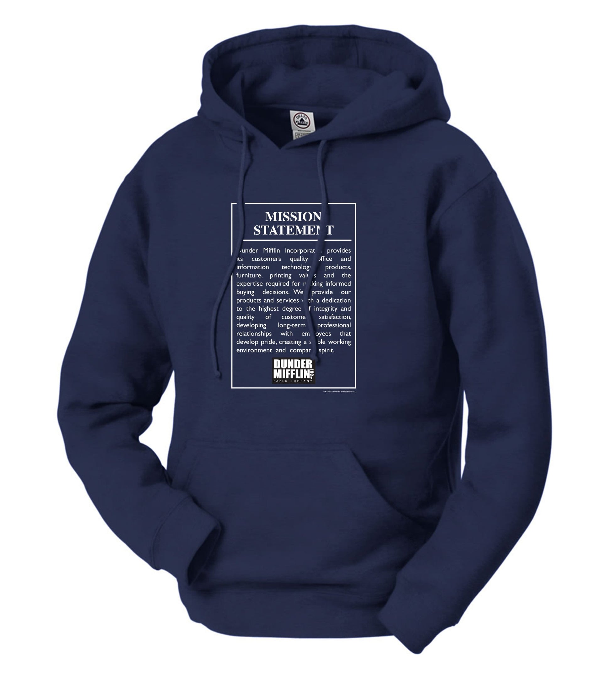 The Office Dunder Mifflin Mission Statement  Hooded Sweatshirt