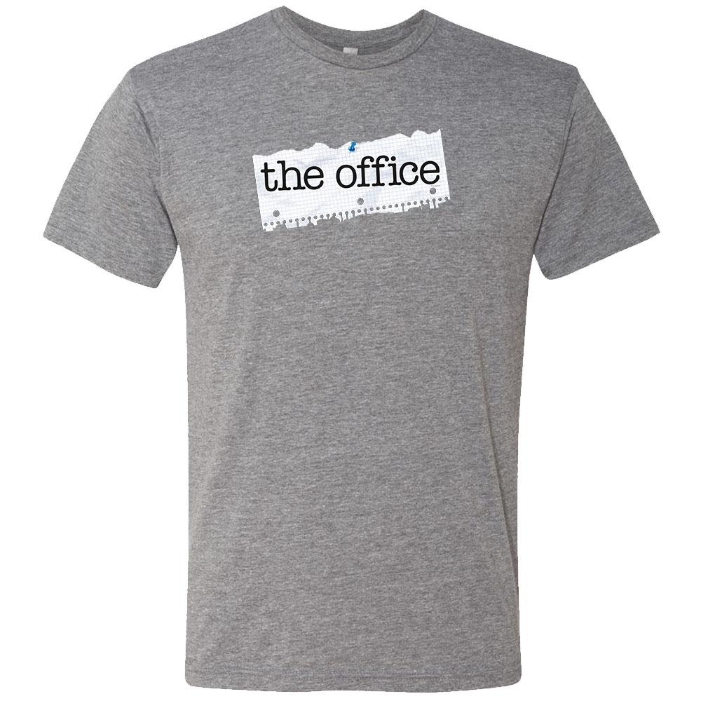 The Office Paper Logo Men's Tri-Blend Short Sleeve T-Shirt