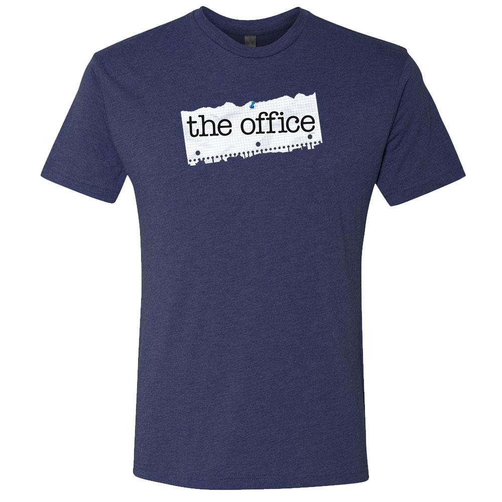 The Office Paper Logo Men's Tri-Blend Short Sleeve T-Shirt