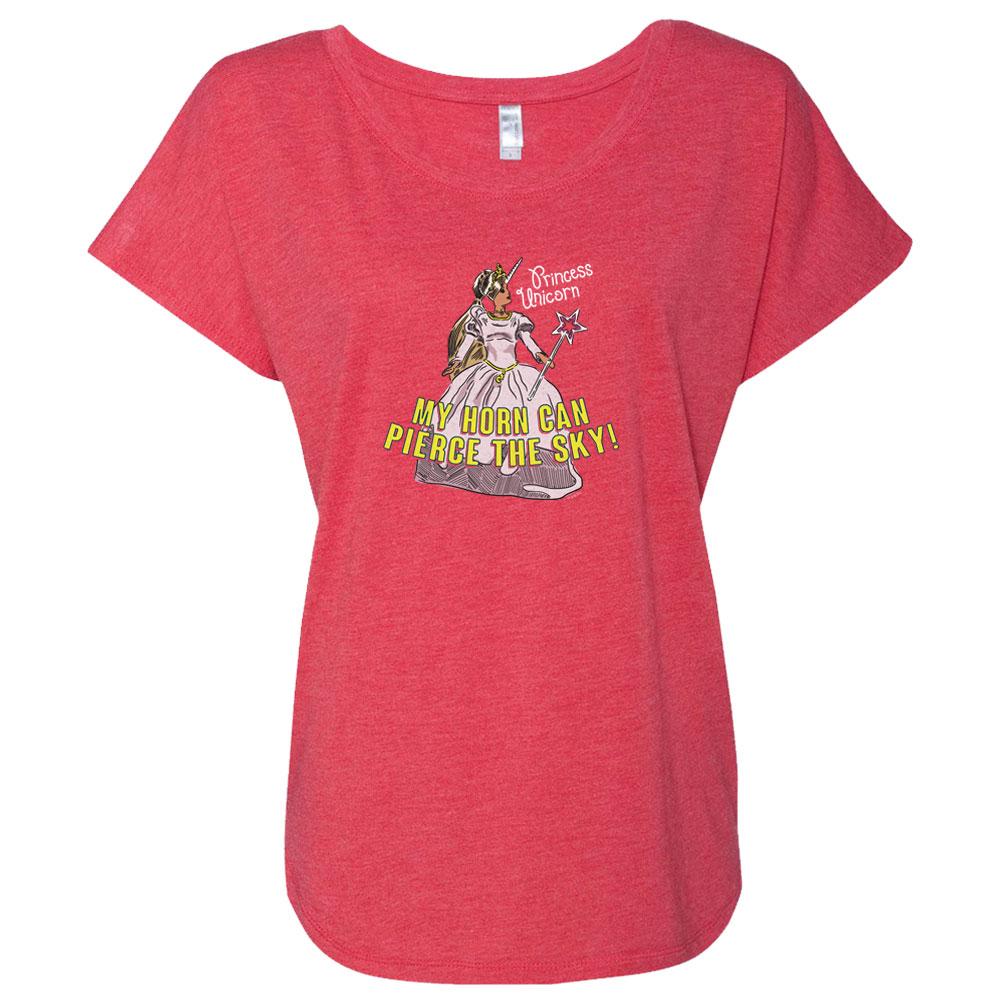 The Office Princess Unicorn Women's Tri-Blend Dolman T-Shirt