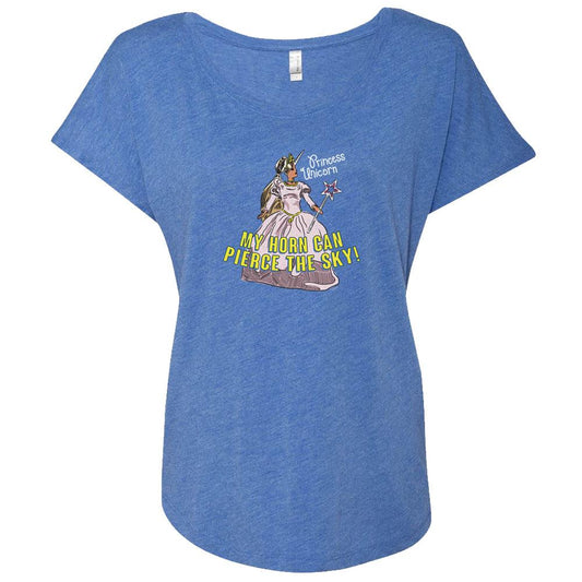 The Office Princess Unicorn Women's Tri-Blend Dolman T-Shirt