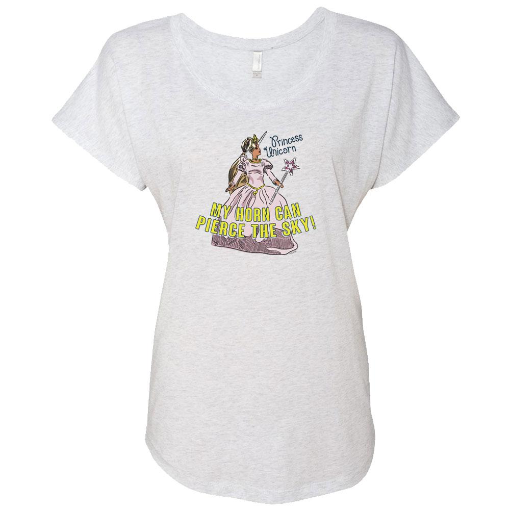 The Office Princess Unicorn Women's Tri-Blend Dolman T-Shirt