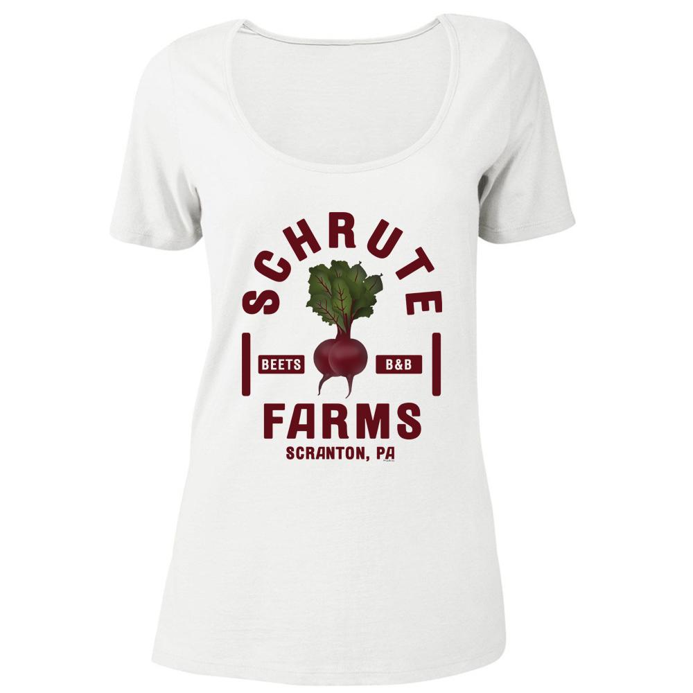 The Office Schrute Farms Women's Relaxed Scoop Neck T-Shirt