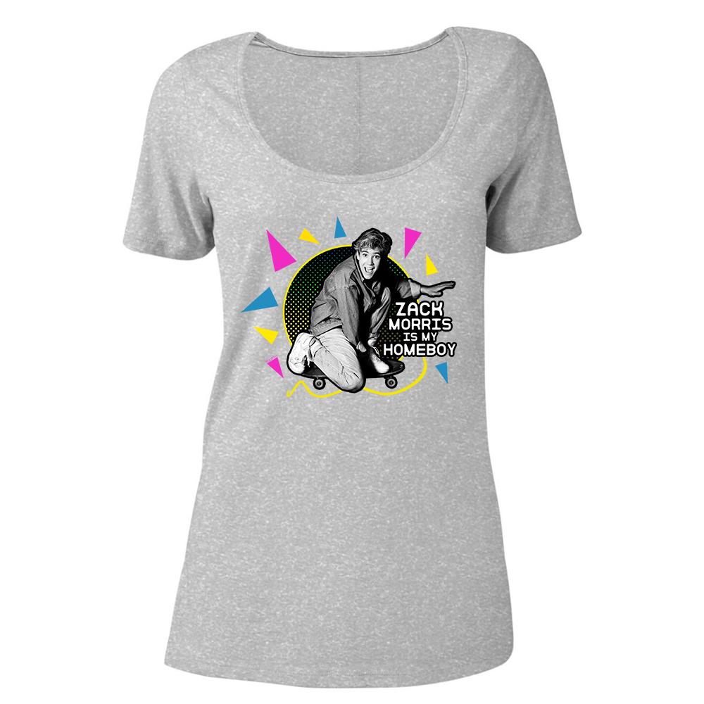 Saved By The Bell Zack Morris is my Homeboy Women's Relaxed Scoop Neck T-Shirt