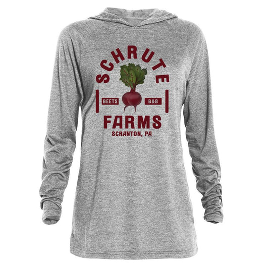 The Office Schrute Farms Tri-blend Raglan Hoodie-0