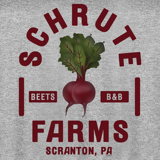 The Office Schrute Farms Tri-blend Raglan Hoodie-1