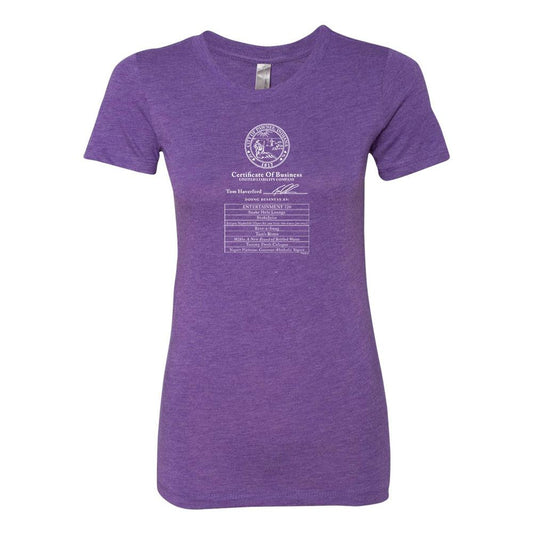 Park and Recreation Certificate of Business Women's Tri-Blend Short Sleeve T-Shirt