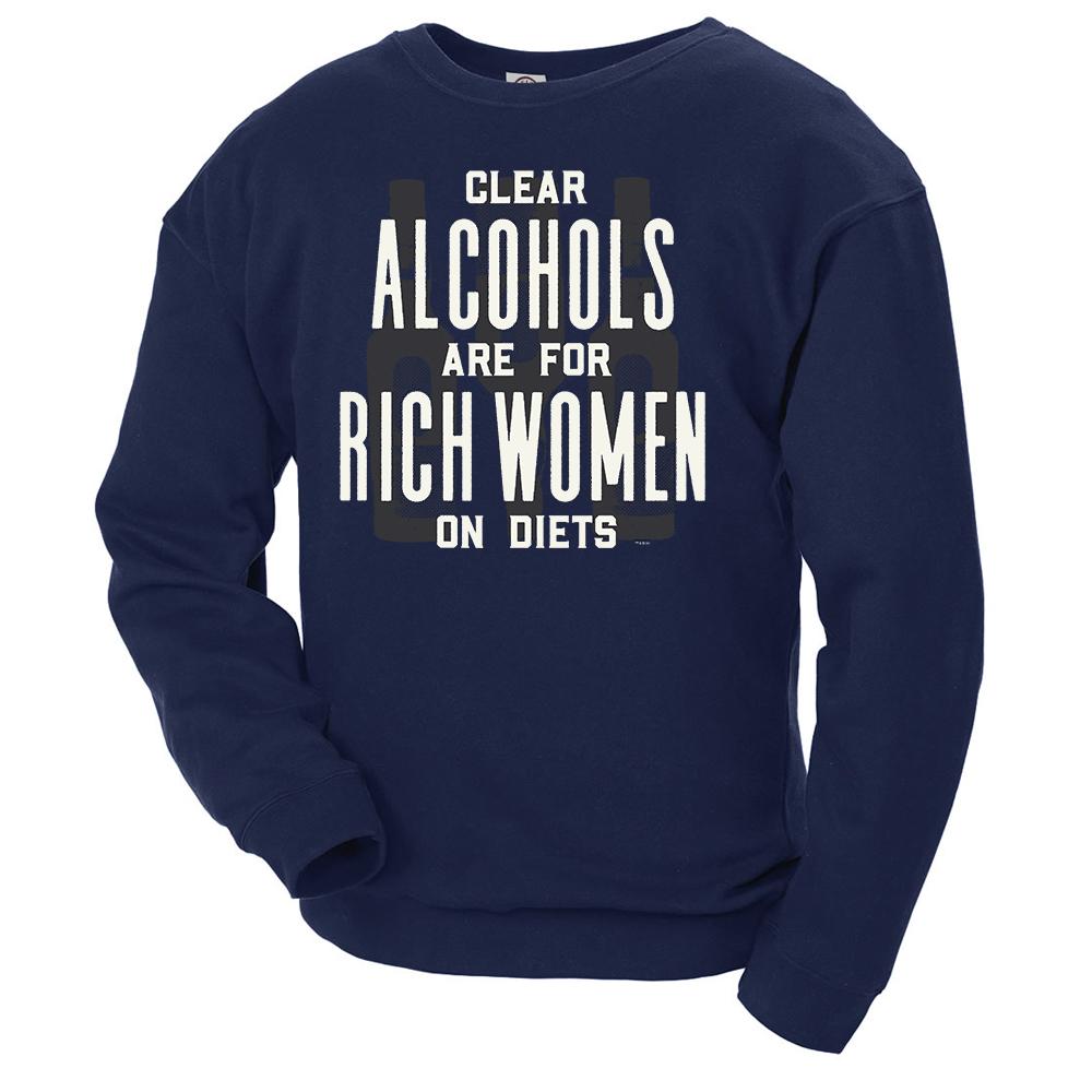 Parks and Recreation Ron Swanson Clear Alcohols Crew Neck Sweatshirt