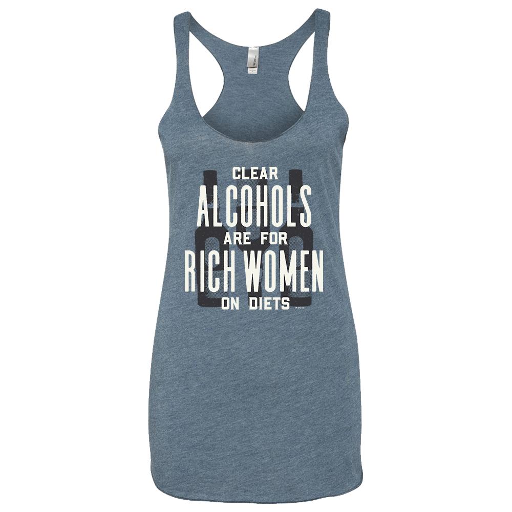 Parks and Recreation Ron Swanson Clear Alcohols Women's Tri-Blend Racerback Tank Top