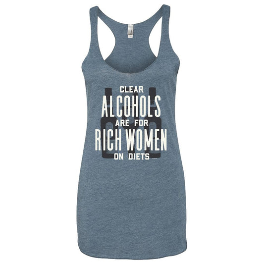 Parks and Recreation Ron Swanson Clear Alcohols Women's Tri-Blend Racerback Tank Top