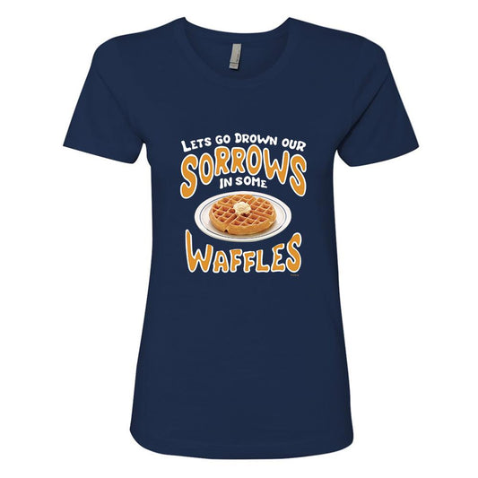 Parks and Recreation Drown Our Sorrows in Some Waffles Women's T-Shirt
