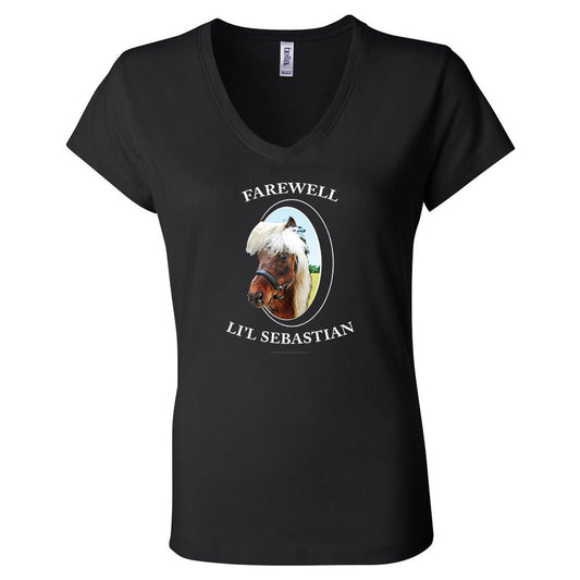 Parks and Recreation Farewell Li'l Sebastian Women's V-Neck T-Shirt