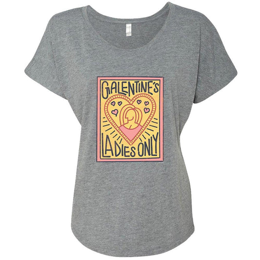 Parks and Recreation Galentine's Ladies Only Women's Tri-Blend T-Shirt