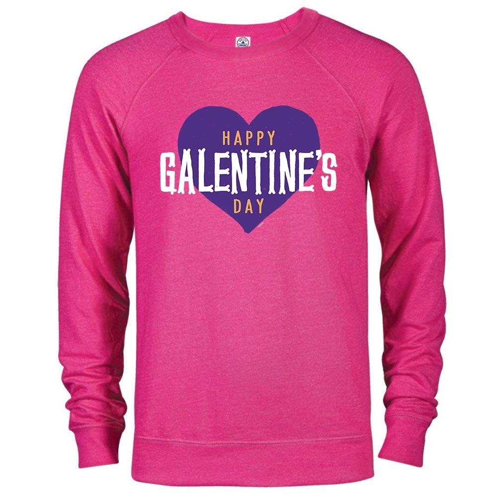 Parks and Recreation Happy Galentine's Day Lightweight Crew Neck Sweatshirt
