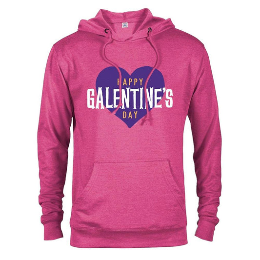 Parks and Recreation Happy Galentine's Day Lightweight Hooded Sweatshirt