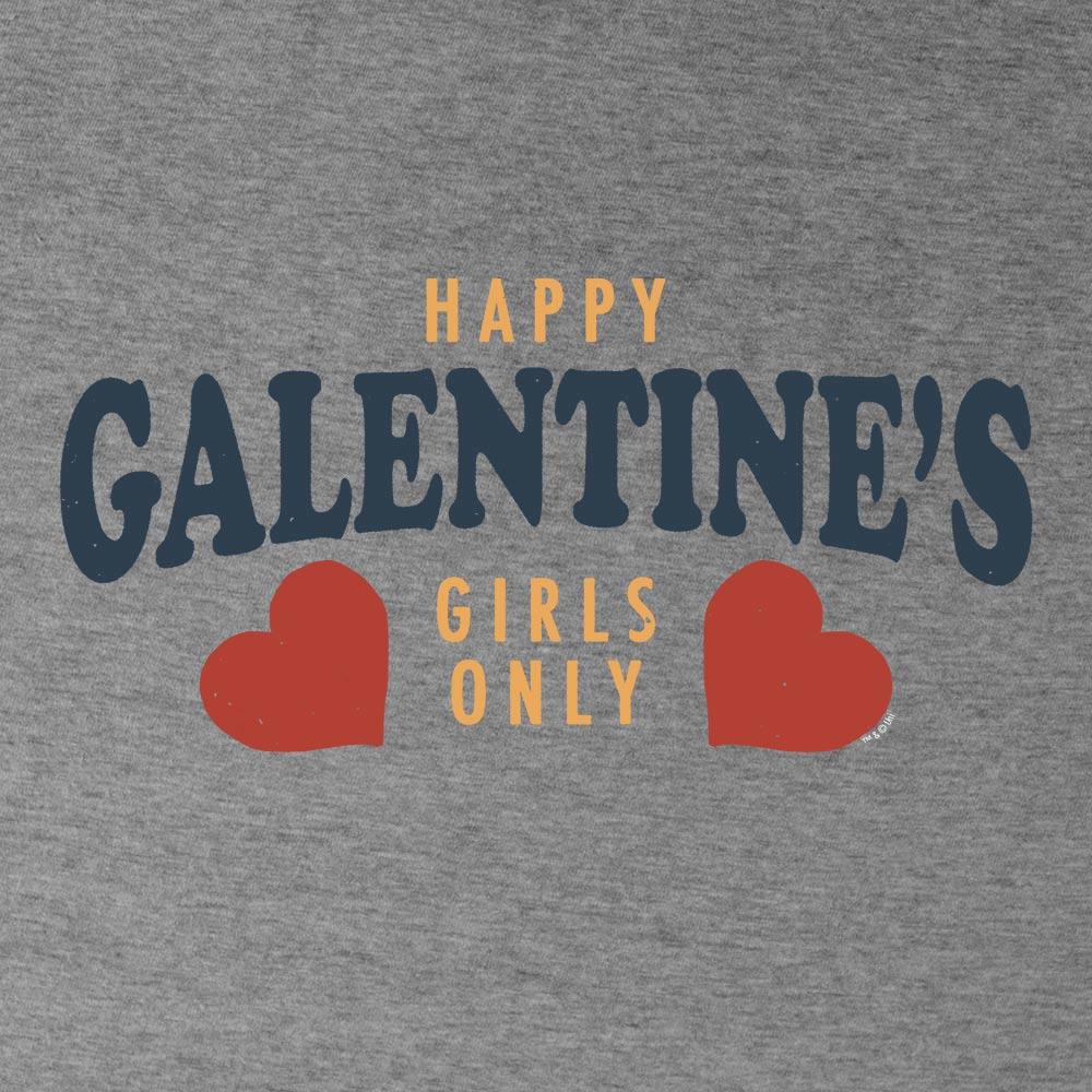 Parks and Recreation Happy Galentine's Girls Only Lightweight Hooded Sweatshirt