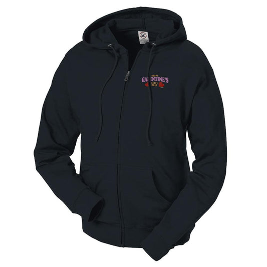 Parks and Recreation Happy Galentine's Girls Only Lightweight Zip Up Hooded Sweatshirt