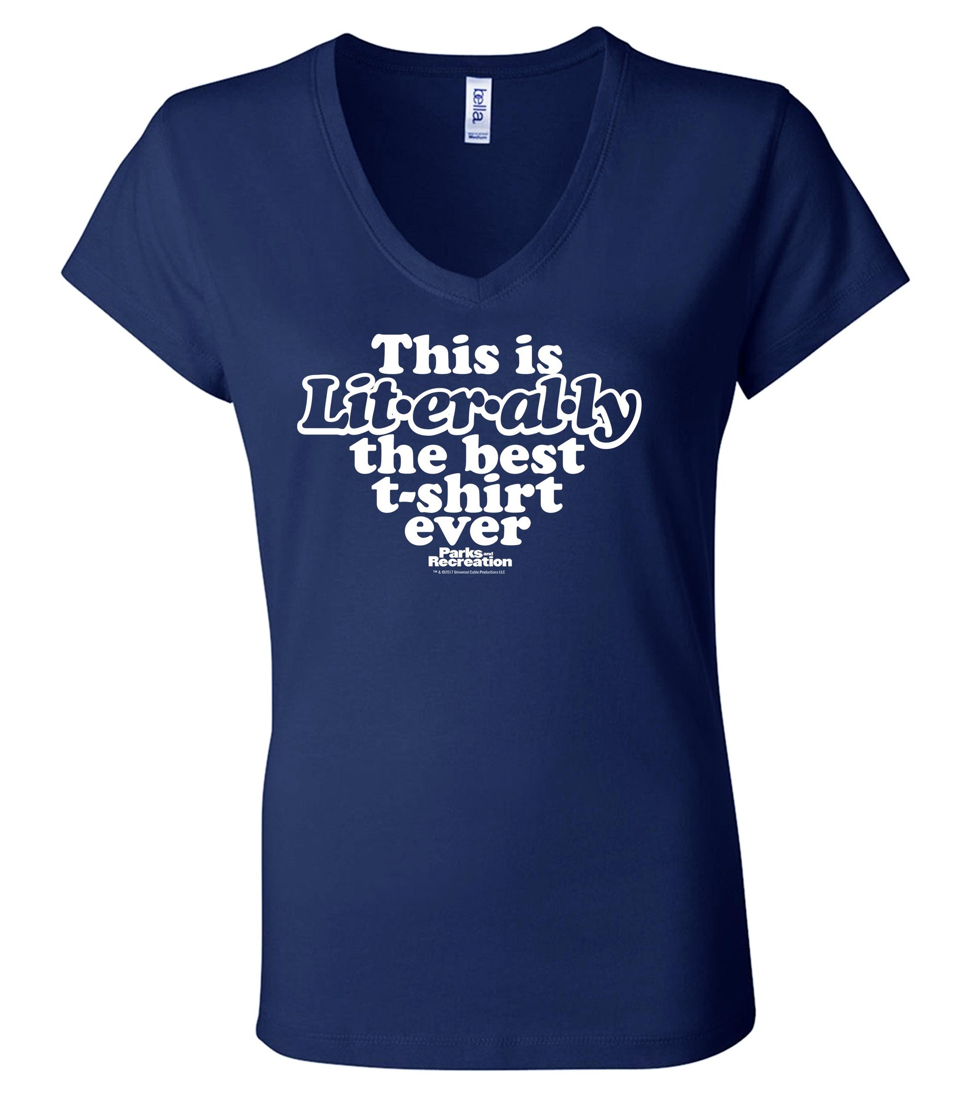 Parks and Recreation Literally Women's V-neck Short Sleeve T-Shirt