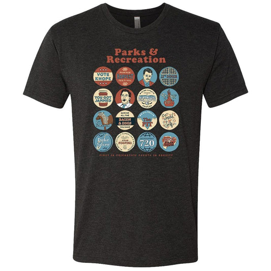 Parks and Recreation Quote Mash-Up Men's Tri-Blend Short Sleeve T-Shirt