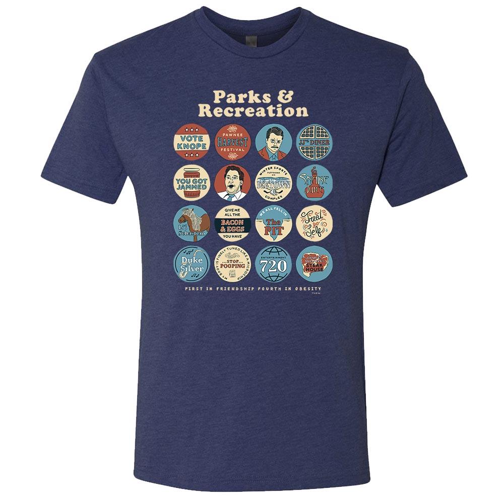 Parks and Recreation Quote Mash-Up Men's Tri-Blend Short Sleeve T-Shirt
