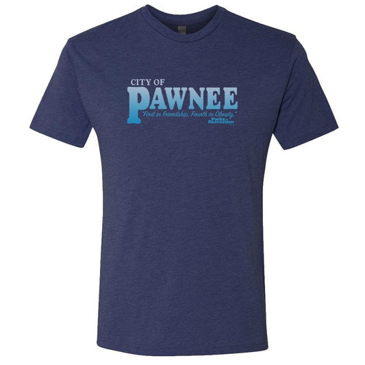 Parks and Recreation Pawnee Men's Tri-Blend Short Sleeve T-Shirt