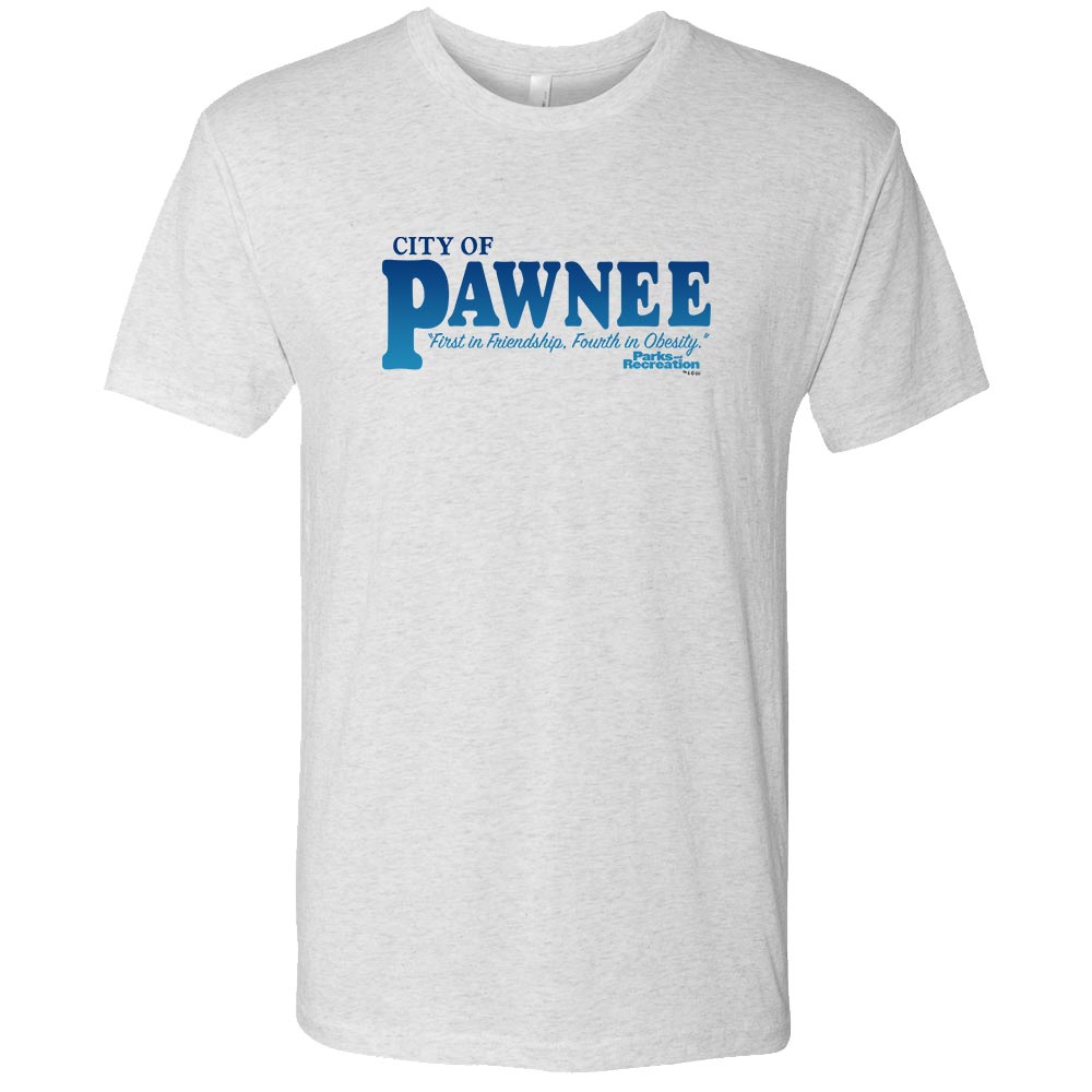 Parks and Recreation Pawnee Men's Tri-Blend Short Sleeve T-Shirt