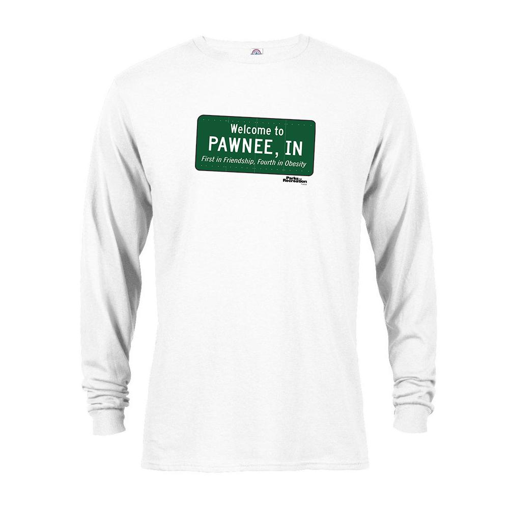 Parks and Recreation Pawnee Sign Long Sleeve T-Shirt