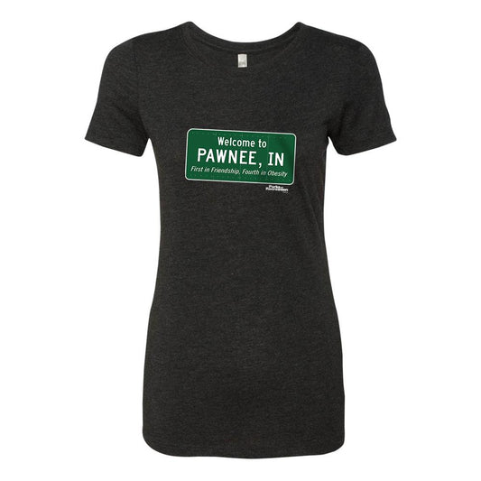 Parks and Recreation Pawnee Sign Women's Tri-Blend Short Sleeve T-Shirt