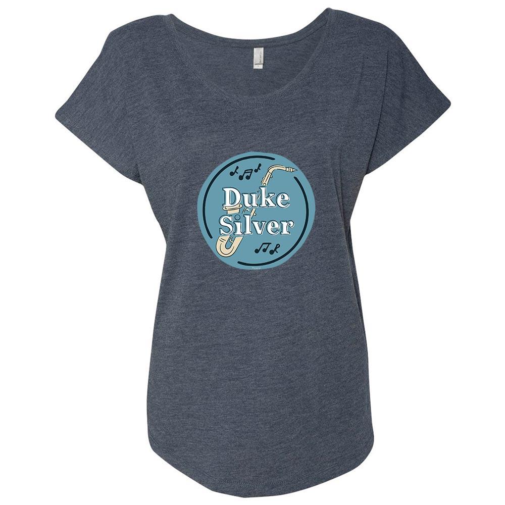 Parks and Recreation Duke Silver Women's Tri-Blend Dolman T-Shirt
