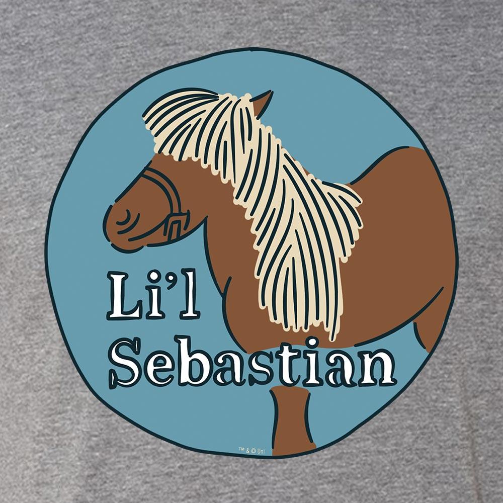 Parks and Recreation Li'l Sebastian Caricature Men's Tri-Blend Short Sleeve T-Shirt