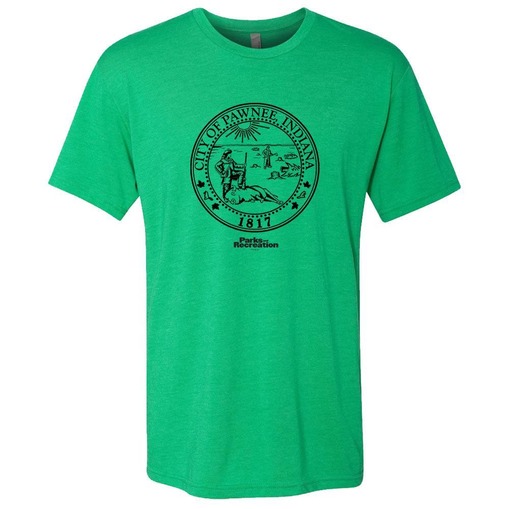 Parks and Recreation Pawnee Seal St. Paddy's Day Men's T-Shirt