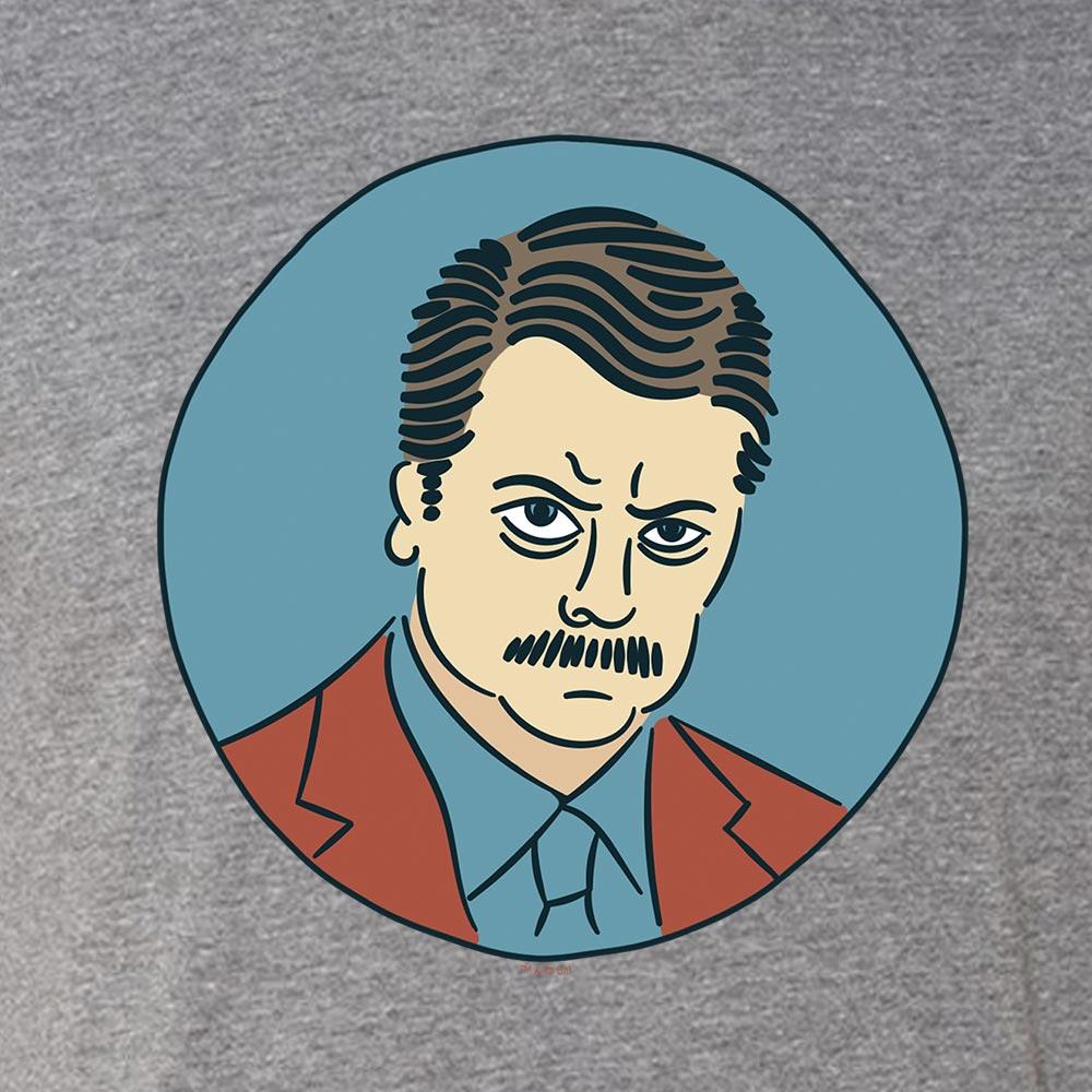 Parks and Recreation Ron Swanson Men's Tri-Blend Short Sleeve T-Shirt