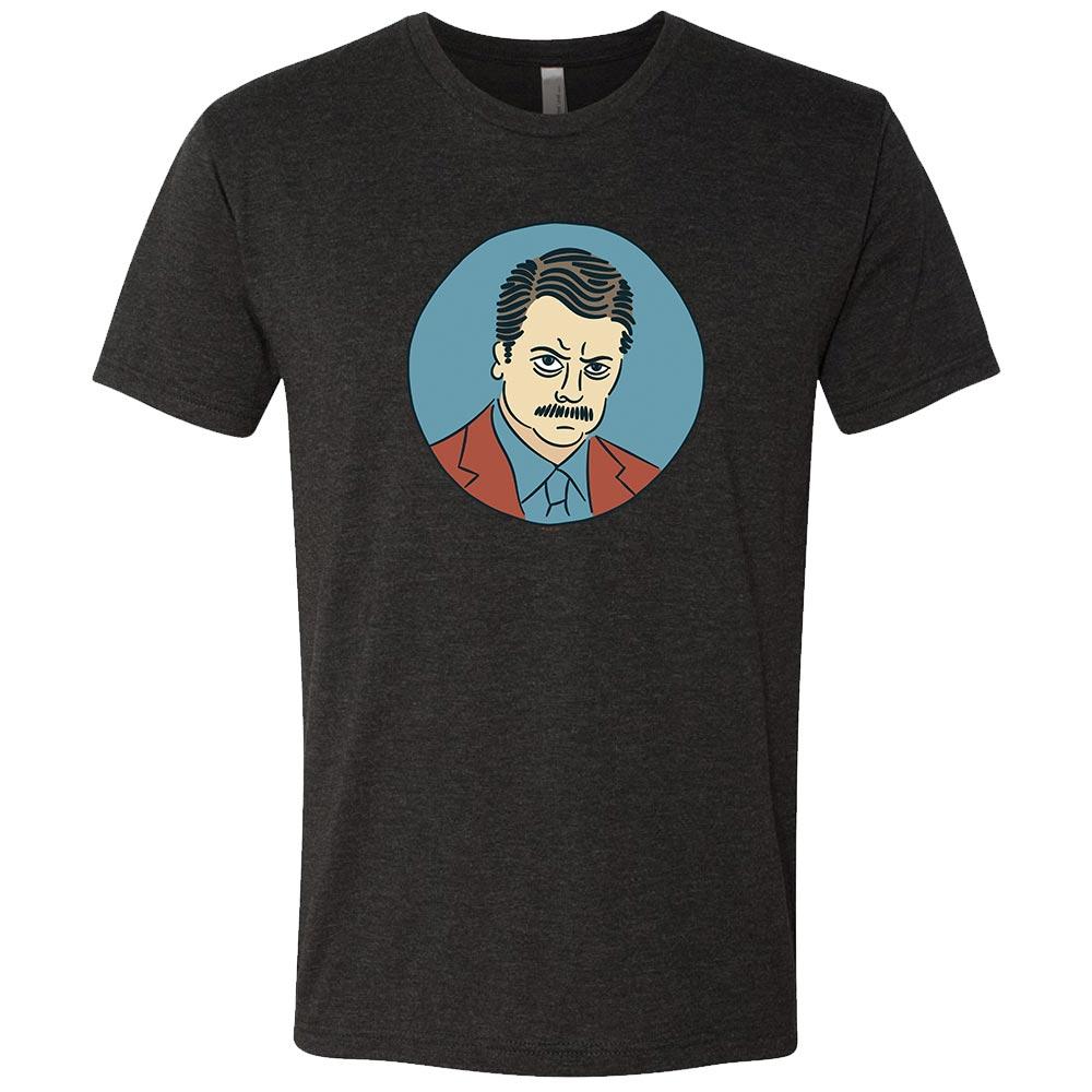 Parks and Recreation Ron Swanson Men's Tri-Blend Short Sleeve T-Shirt