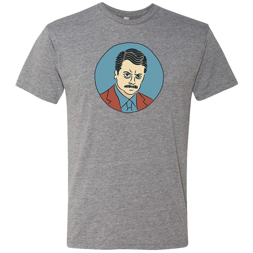 Parks and Recreation Ron Swanson Men's Tri-Blend Short Sleeve T-Shirt