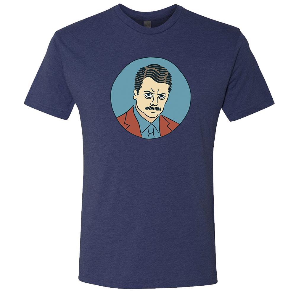 Parks and Recreation Ron Swanson Men's Tri-Blend Short Sleeve T-Shirt