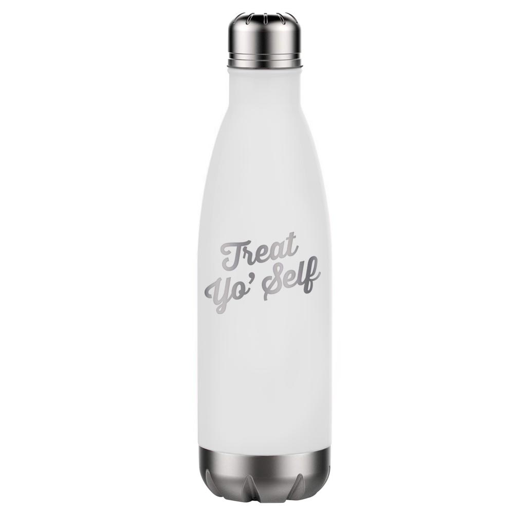 Parks and Recreation Treat Yo Self 17 oz Stainless Steel Slim Water Bottle