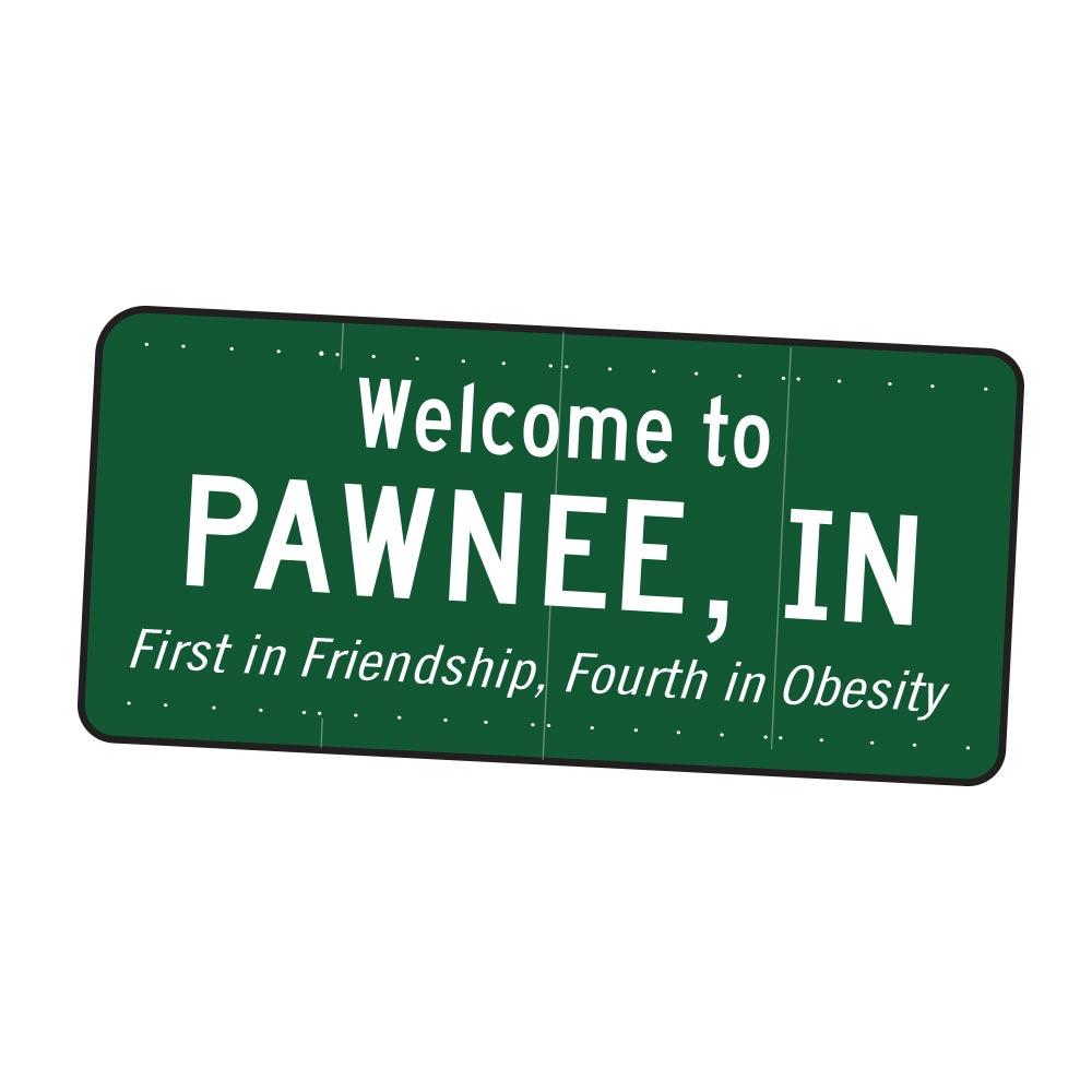 Parks and Recreation Pawnee White Mug