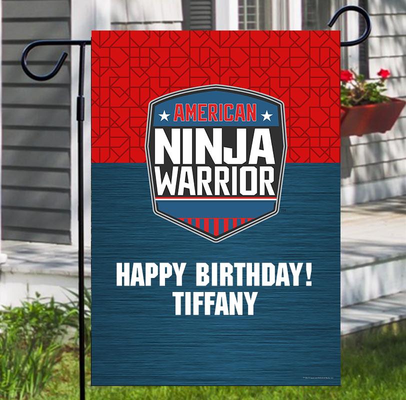 Personalized American Ninja Warrior Flag