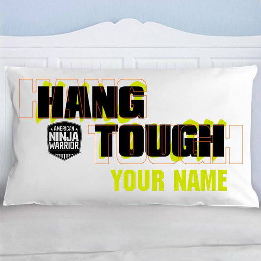 Personalized American Ninja Warrior Hang Tough Pillow Case-0