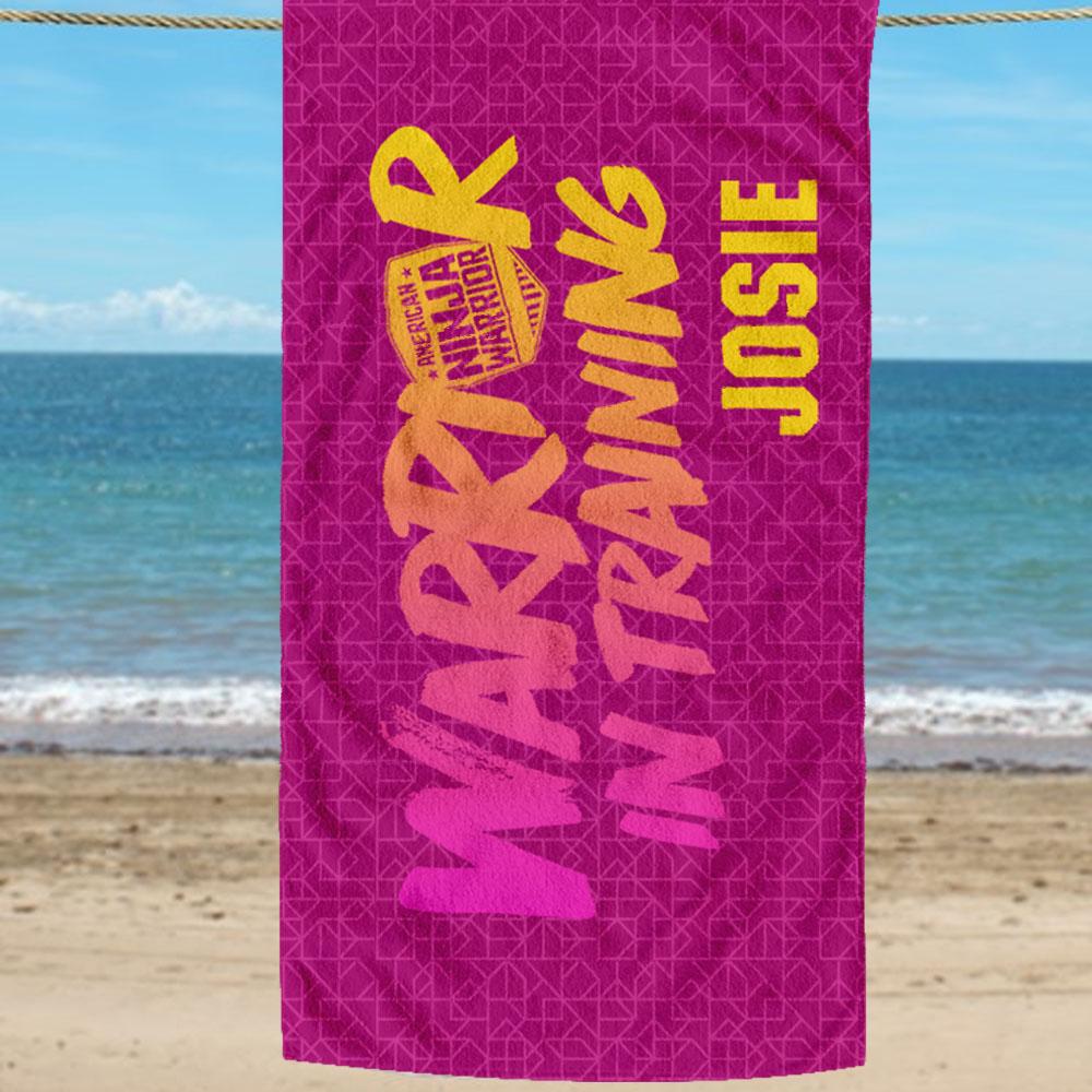 Personalized American Ninja Warrior In Training Towel