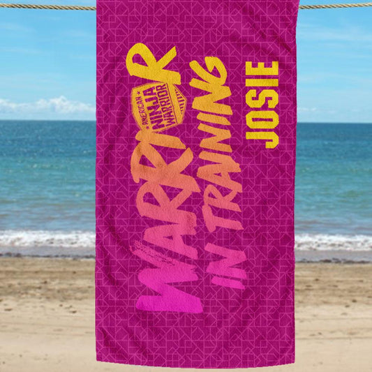 Personalized American Ninja Warrior In Training Towel-0