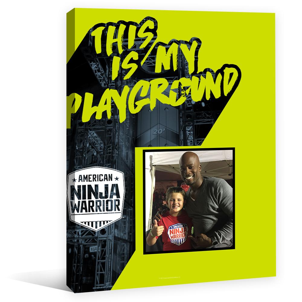 Personalized American Ninja Warrior This is My Playground Canvas - 16X20