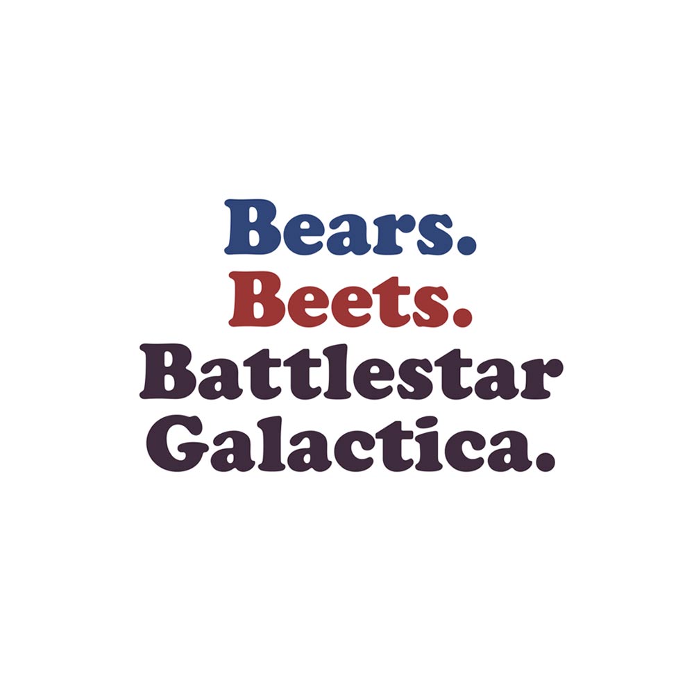 The Office Bears. Beets. Battlestar Galactica iPhone Tough Phone Case