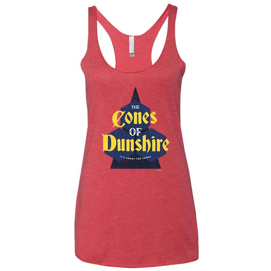 Parks and Recreation The Cones of Dunshire Women's Tri-Blend Racerback Tank Top
