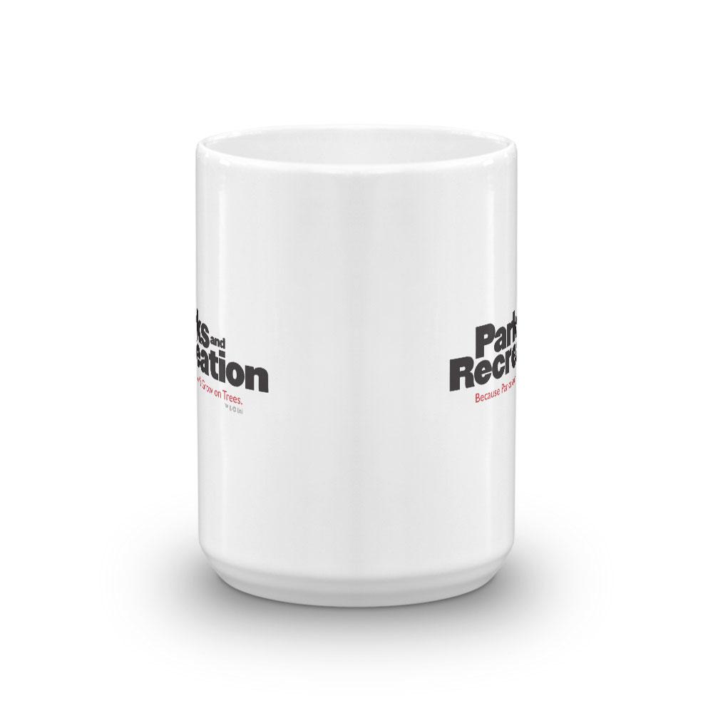 Parks and Recreation Logo White Mug